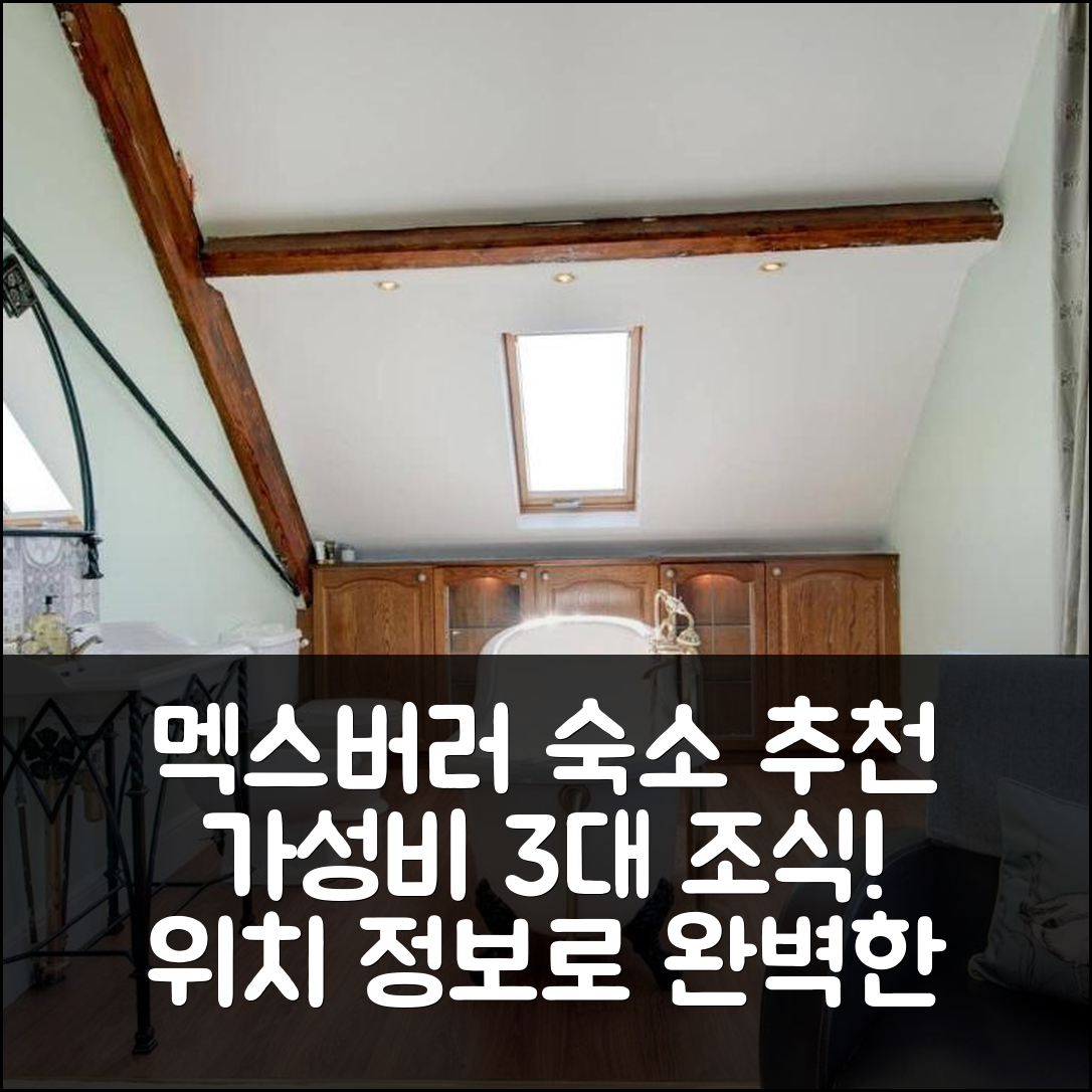 멕스버러 숙소 여행 호텔 추천 카네기 라이브러리 셰익스피어 아파트 | 가성비 좋은 3가지 조식 옵션과 위치 정보