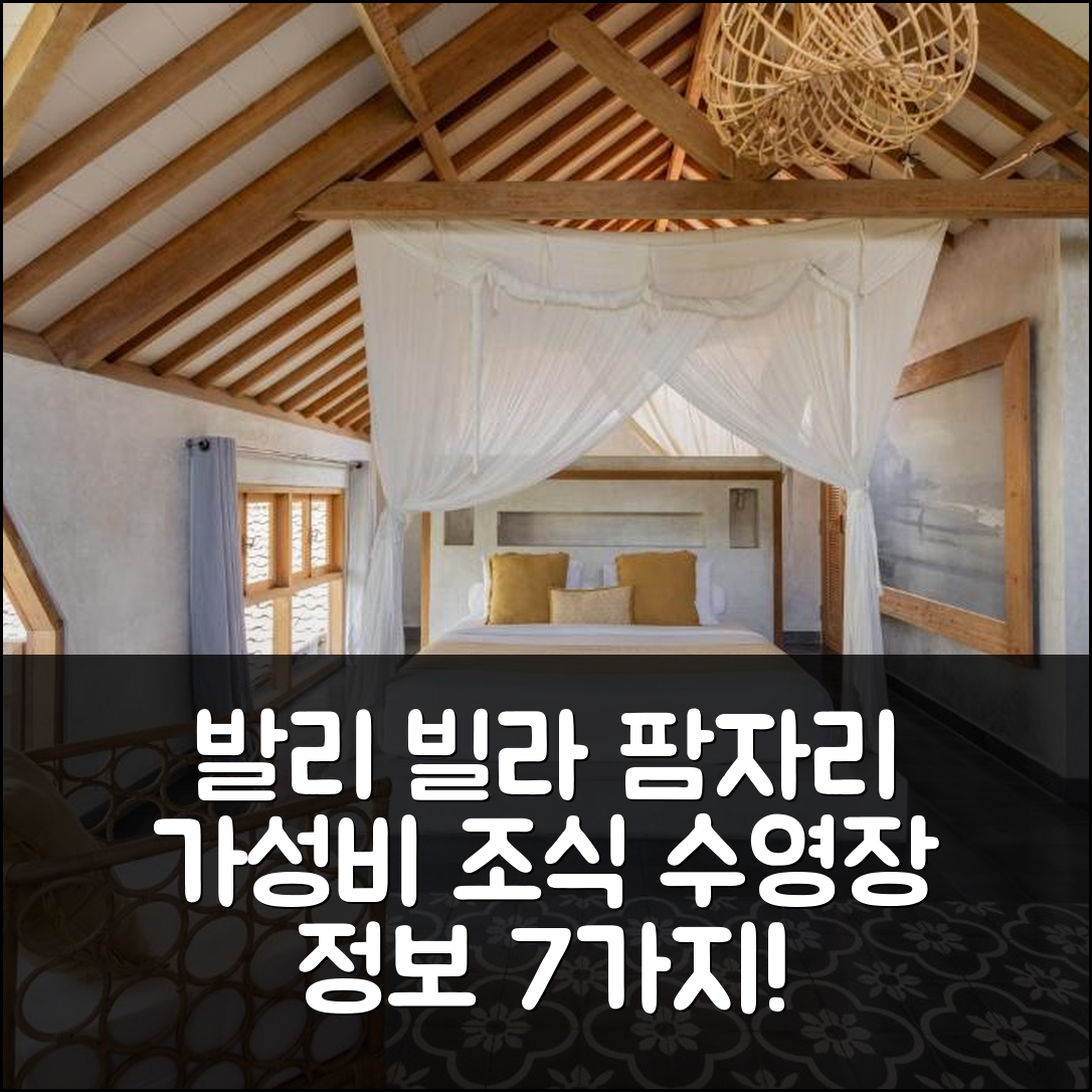 발리 숙소 여행 빌라 팜 자리 1 | 가성비 뛰어난 조식과 수영장 정보 7가지