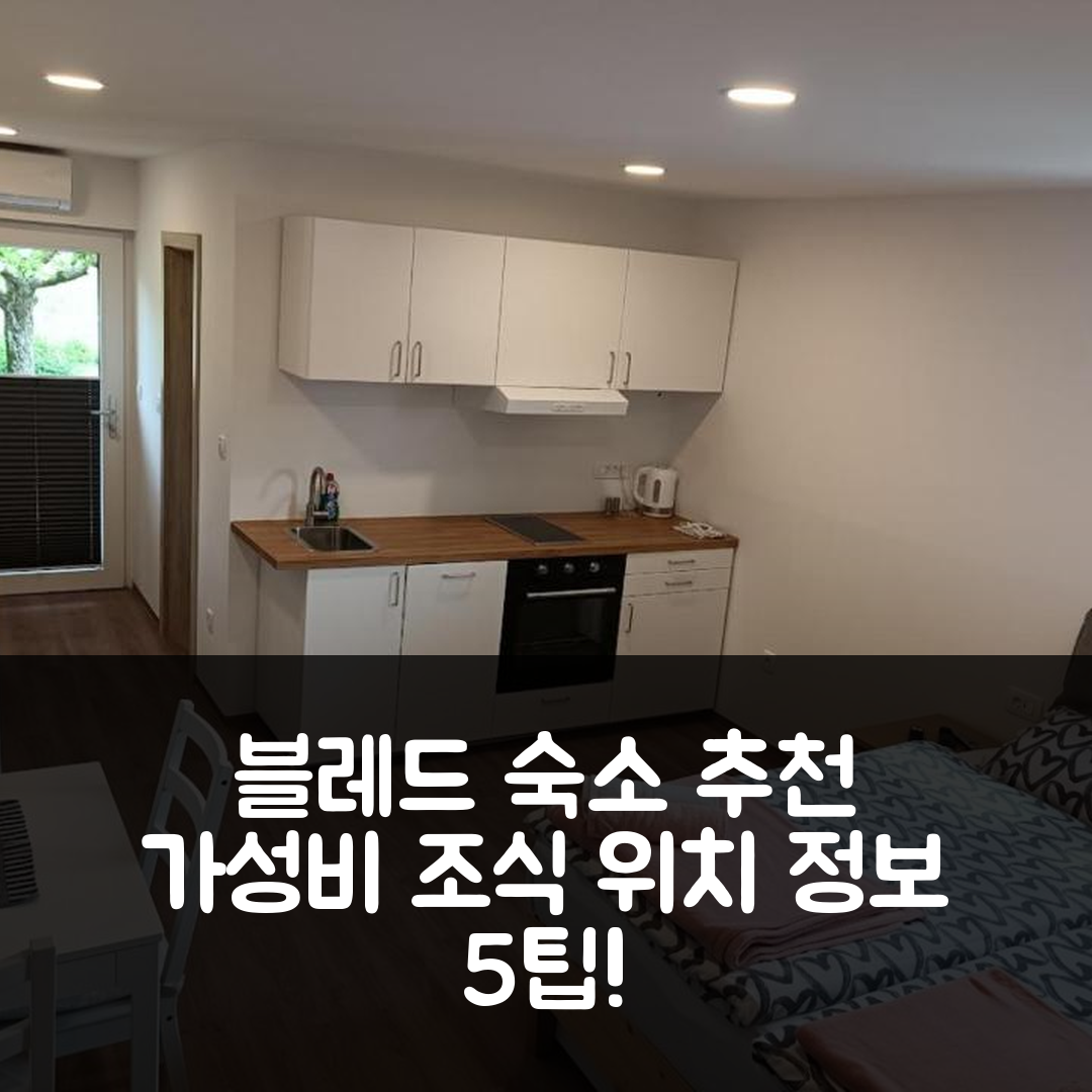 블레드 숙소 여행 스튜디오 미치 | 가성비 뛰어난 조식과 위치 정보 5가지 팁